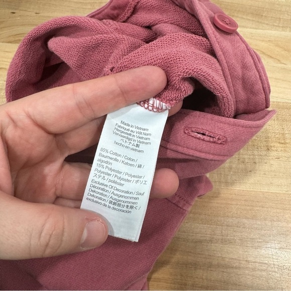 Crewcuts Girls’ French Terry Jumpsuit Pink Size 5 - Picture 6 of 8